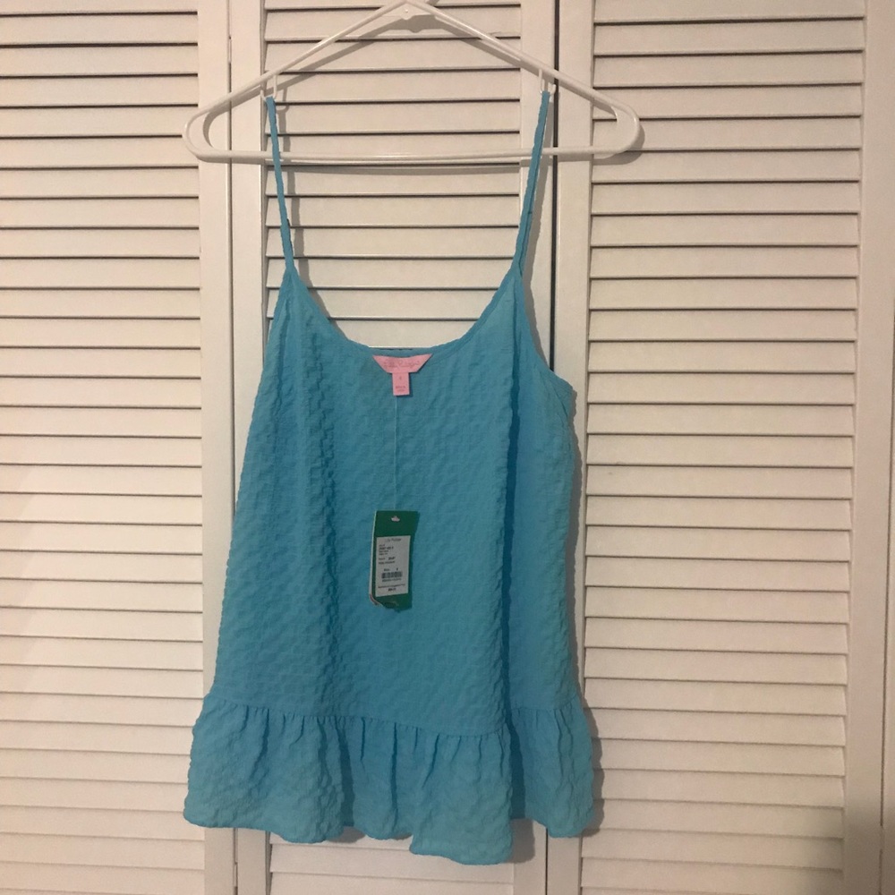 SOLD NWT Lilly Pulitzer Top in Pool House Blue - Picture 7 of 8